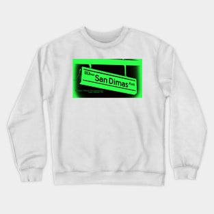 San Dimas Avenue, San Dimas, California by Mistah Wilson Crewneck Sweatshirt